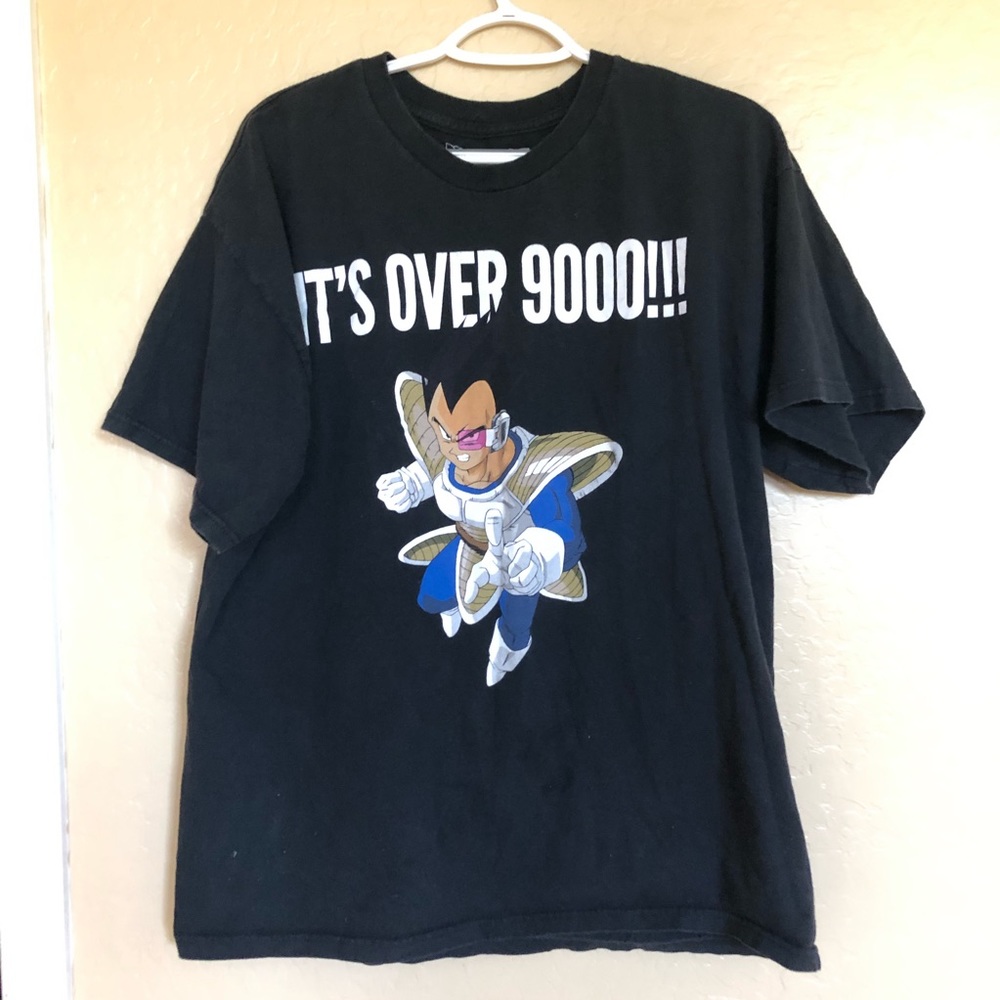 Dragon Ball Z Over 9000 Vegeta T Shirt - XL